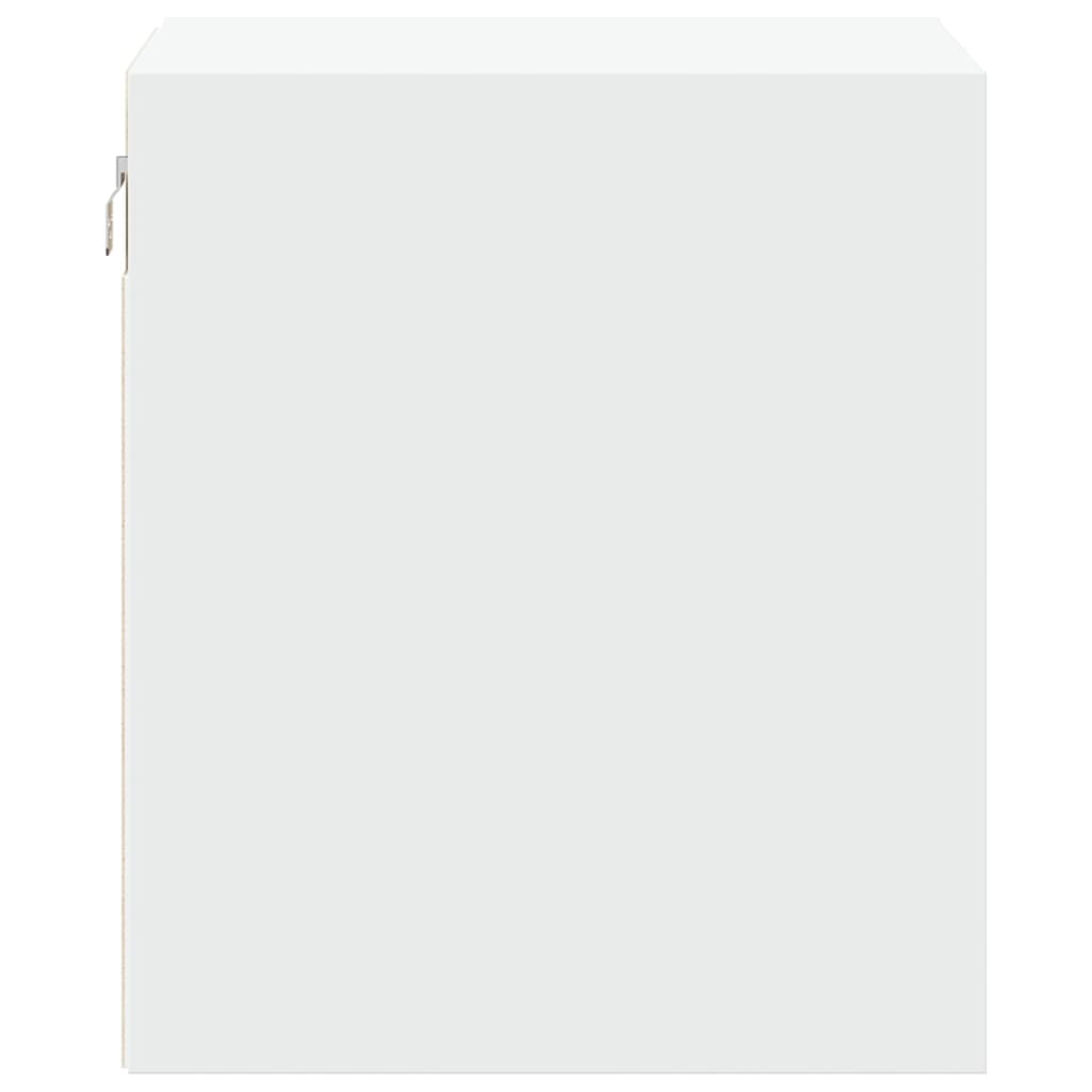 Comodino a Parete con Luci LED Bianco