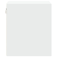 Comodino a Parete con Luci LED Bianco