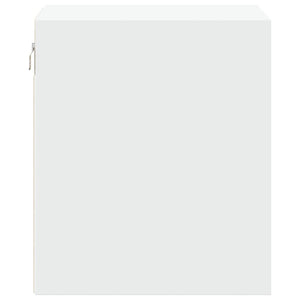 Comodino a Parete con Luci LED Bianco