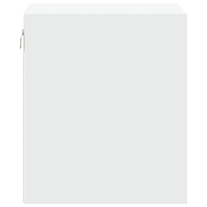 Comodino a Parete con Luci LED Bianco