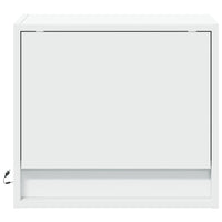 Comodino a Parete con Luci LED Bianco