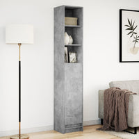 Credenza con LED Grigio Cemento 36x32,5x200cm Legno Multistrato 852127