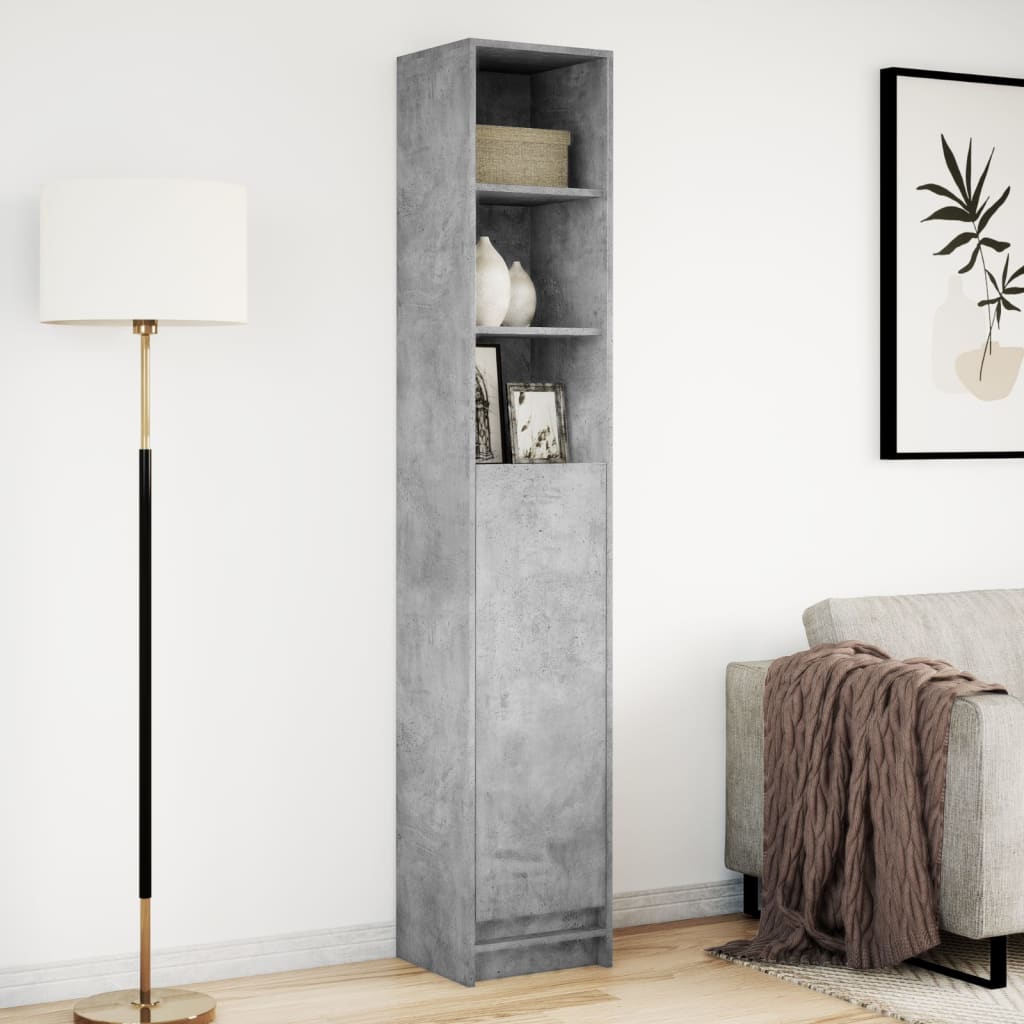 Credenza con LED Grigio Cemento 36x32,5x200cm Legno Multistrato 852127