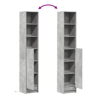 Credenza con LED Grigio Cemento 36x32,5x200cm Legno Multistrato 852127