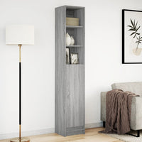 Credenza con LED Grigio Sonoma 36x32,5x200 cm Legno Multistrato 852129