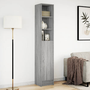 Credenza con LED Grigio Sonoma 36x32,5x200 cm Legno Multistrato 852129