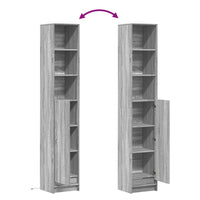 vidaXL Credenza con LED Grigio Sonoma 36x32,5x200 cm Legno Multistrato