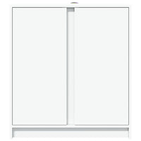 Credenza con LED Bianca 77x34x85 cm in Legno Multistrato 852131