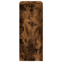 Credenza con LED Rovere Fumo 77x34x85 cm in Legno Multistrato 852135