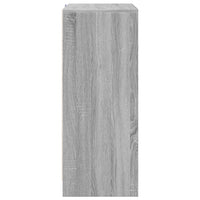 vidaXL Credenza con LED Grigio Sonoma 77x34x85 cm in Legno Multistrato