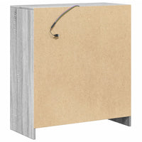 Credenza con LED Grigio Sonoma 77x34x85 cm in Legno Multistrato 852136