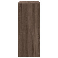 Credenza con LED Rovere Marrone 77x34x85 cm Legno Multistrato 852137