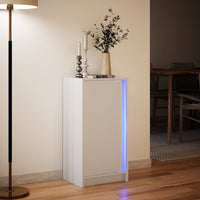 Credenza con LED Bianca 42,5x34x85 cm in Legno Multistrato