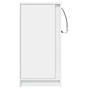 Credenza con LED Bianca 42,5x34x85 cm in Legno Multistrato 852138