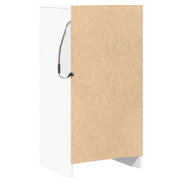 Credenza con LED Bianca 42,5x34x85 cm in Legno Multistrato 852138