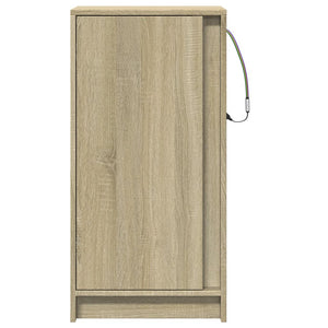vidaXL Credenza con LED Rovere Sonoma 42,5x34x85 cm Legno Multistrato