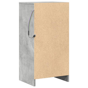 vidaXL Credenza con LED Grigio Cemento 42,5x34x85 cm Legno Multistrato