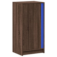 Credenza con LED Rovere Marrone 42,5x34x85 cm Legno Multistrato 852144