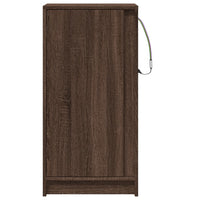 Credenza con LED Rovere Marrone 42,5x34x85 cm Legno Multistrato