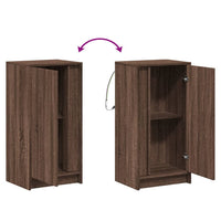 Credenza con LED Rovere Marrone 42,5x34x85 cm Legno Multistrato 852144