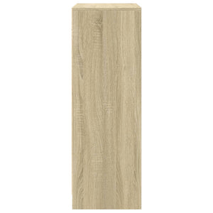 Credenza con LED Rovere Sonoma 77x34x100cm in Legno Multistrato