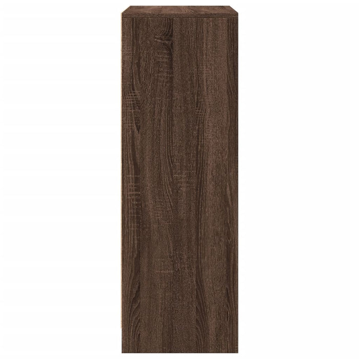 Credenza con LED Rovere Marrone 77x34x100 cm Legno Multistrato 852151