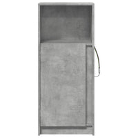 vidaXL Credenza con LED Grigio Cemento 42,5x34x100cm Legno Multistrato