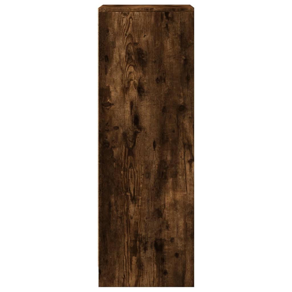 Credenza con LED Rovere Fumo 42,5x34x100cm in Legno Multistrato 852156