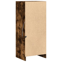 Credenza con LED Rovere Fumo 42,5x34x100cm in Legno Multistrato 852156