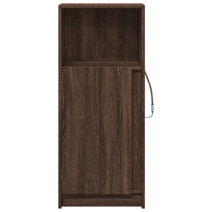Credenza con LED Rovere Marrone 42,5x34x100cm Legno Multistrato