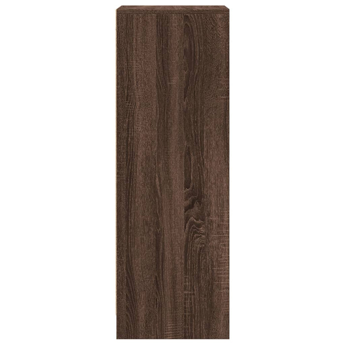 Credenza con LED Rovere Marrone 42,5x34x100cm Legno Multistrato