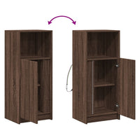 Credenza con LED Rovere Marrone 42,5x34x100cm Legno Multistrato