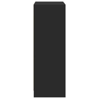 vidaXL Credenza con LED Nera 72x34x100 cm in Legno Multistrato