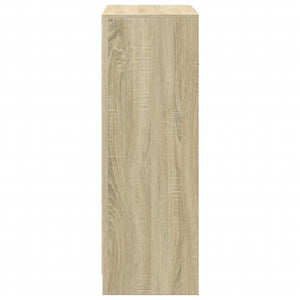 vidaXL Credenza con LED Rovere Sonoma 72x34x100cm in Legno Multistrato