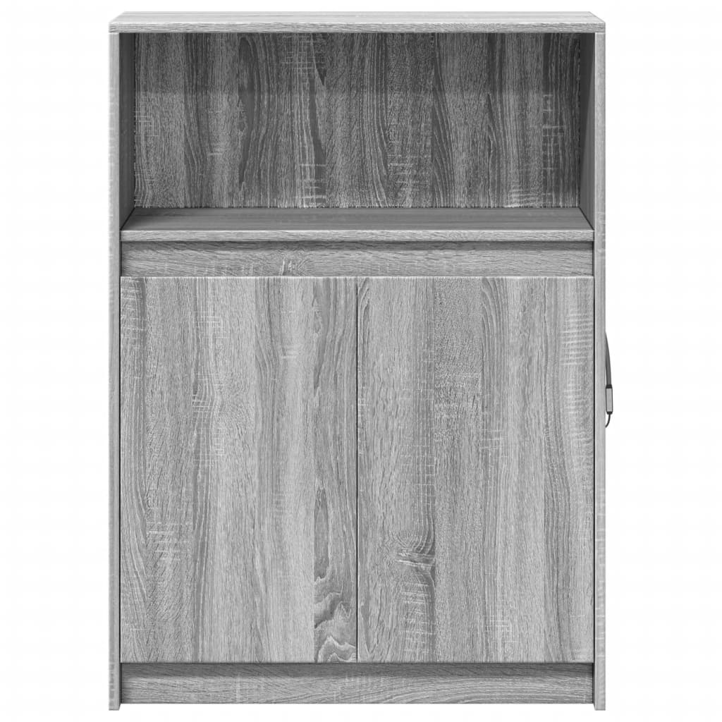 Credenza con LED Grigio Sonoma 72x34x100cm in Legno Multistrato 852164