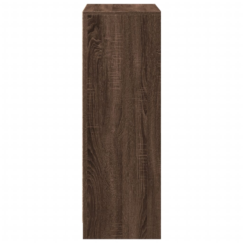 Credenza con LED Rovere Marrone 72x34x100 cm Legno Multistrato 852165