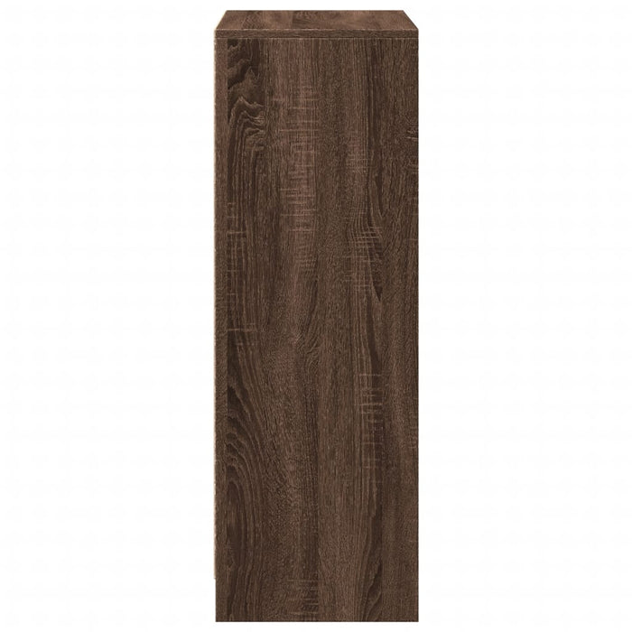 Credenza con LED Rovere Marrone 72x34x100 cm Legno Multistrato 852165