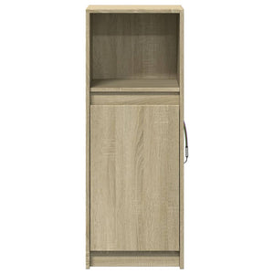 vidaXL Credenza con LED Rovere Sonoma 38x34x100cm in Legno Multistrato
