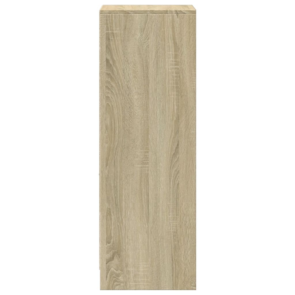 vidaXL Credenza con LED Rovere Sonoma 38x34x100cm in Legno Multistrato