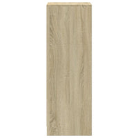 vidaXL Credenza con LED Rovere Sonoma 38x34x100cm in Legno Multistrato