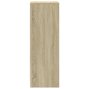 vidaXL Credenza con LED Rovere Sonoma 38x34x100cm in Legno Multistrato