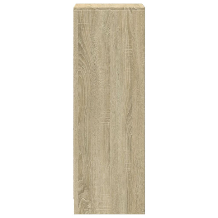 vidaXL Credenza con LED Rovere Sonoma 38x34x100cm in Legno Multistrato