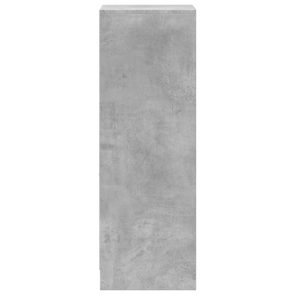 Credenza cassettiera cassettiera mobile contenitore organizer cucina soggiorno soggiorno con LED 38 x 34 x 100 cm derivati ​​del legno grigio 02_0029802