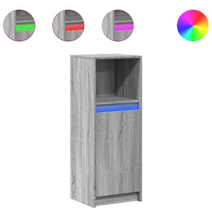 Credenza con LED Grigio Sonoma 38x34x100cm in Legno Multistrato 852171