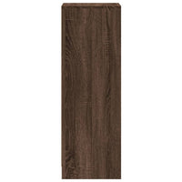 Credenza con LED Rovere Marrone 38x34x100 cm Legno Multistrato