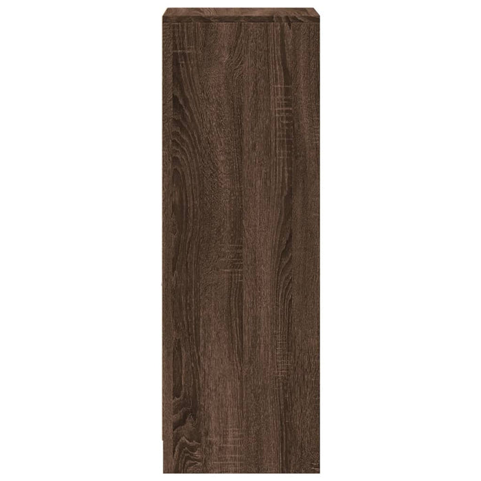 Credenza con LED Rovere Marrone 38x34x100 cm Legno Multistrato