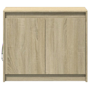 Credenza con LED Rovere Sonoma 72x34x61 cm in Legno Multistrato 852175