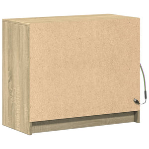 Credenza con LED Rovere Sonoma 72x34x61 cm in Legno Multistrato 852175