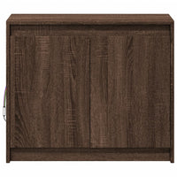 Credenza con LED Rovere Marrone 72x34x61 cm Legno Multistrato 852179