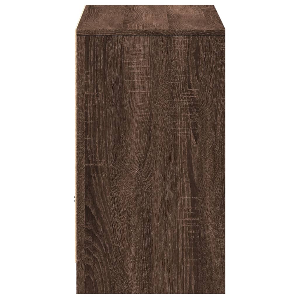 Mobile Porta TV con LED-Mobile per TV-Credenza TV Rovere Marrone 91x34x61 cm Truciolato